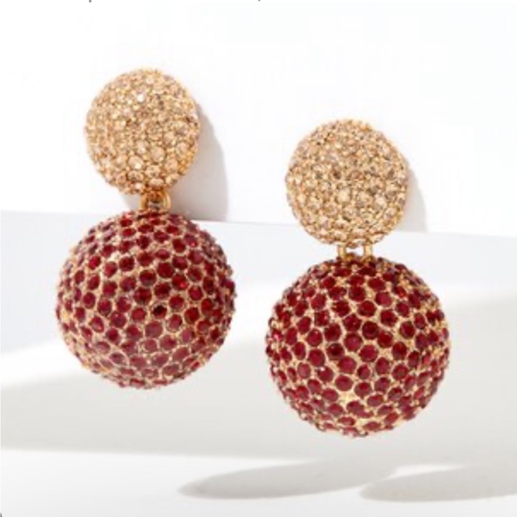 India Hicks Ruby Moon Earrings 185 Retail 115$
